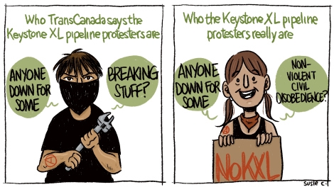 Susie Cagle TransCanada Eco-Terrorism Cartoon